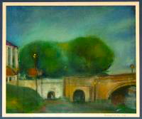 Richmond híd, Pasztell, Tájkép