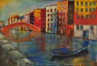 Chioggia színei, Pasztell, Városkép